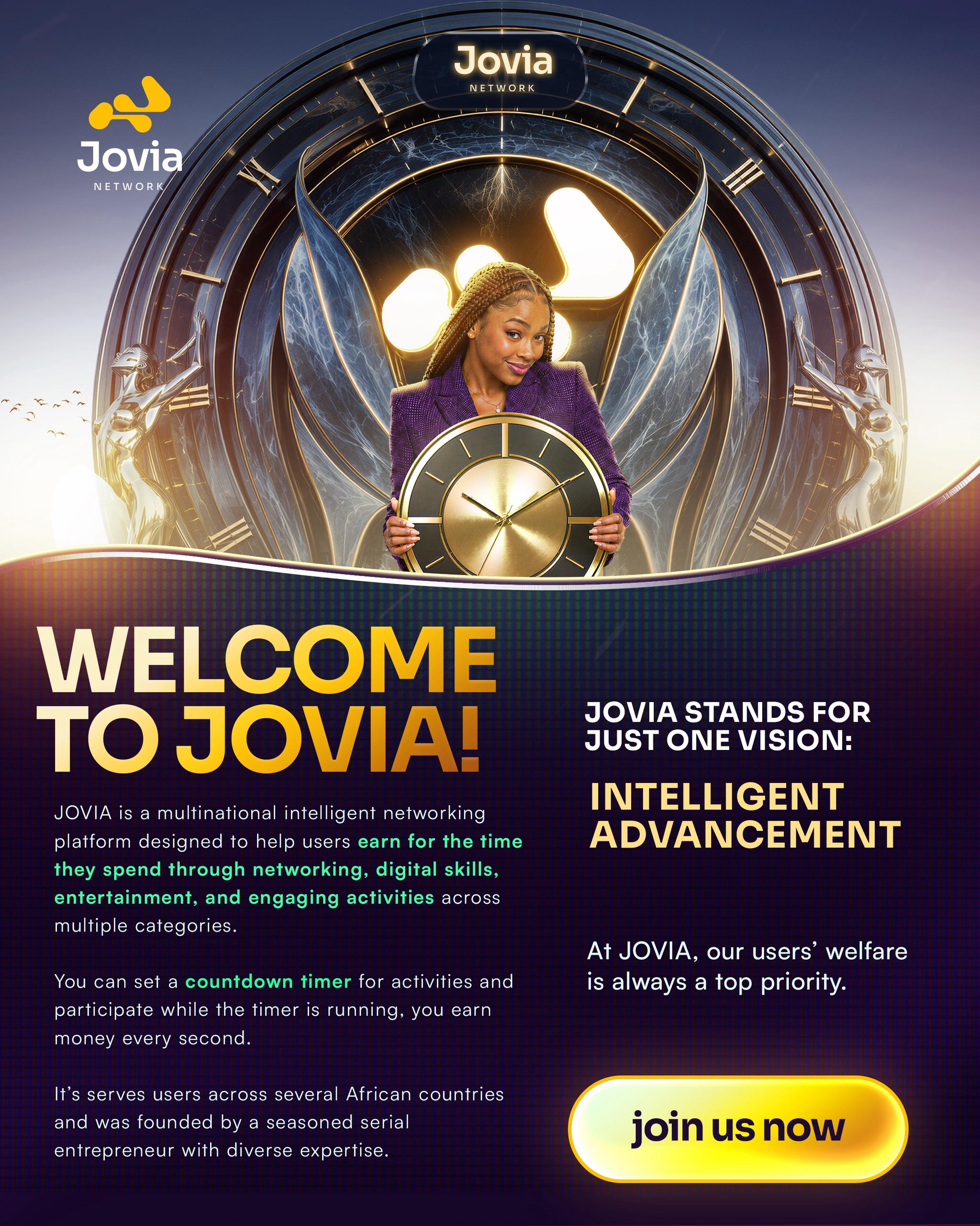 Welcome to the JOVIA Network platform